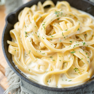 pasta and wine